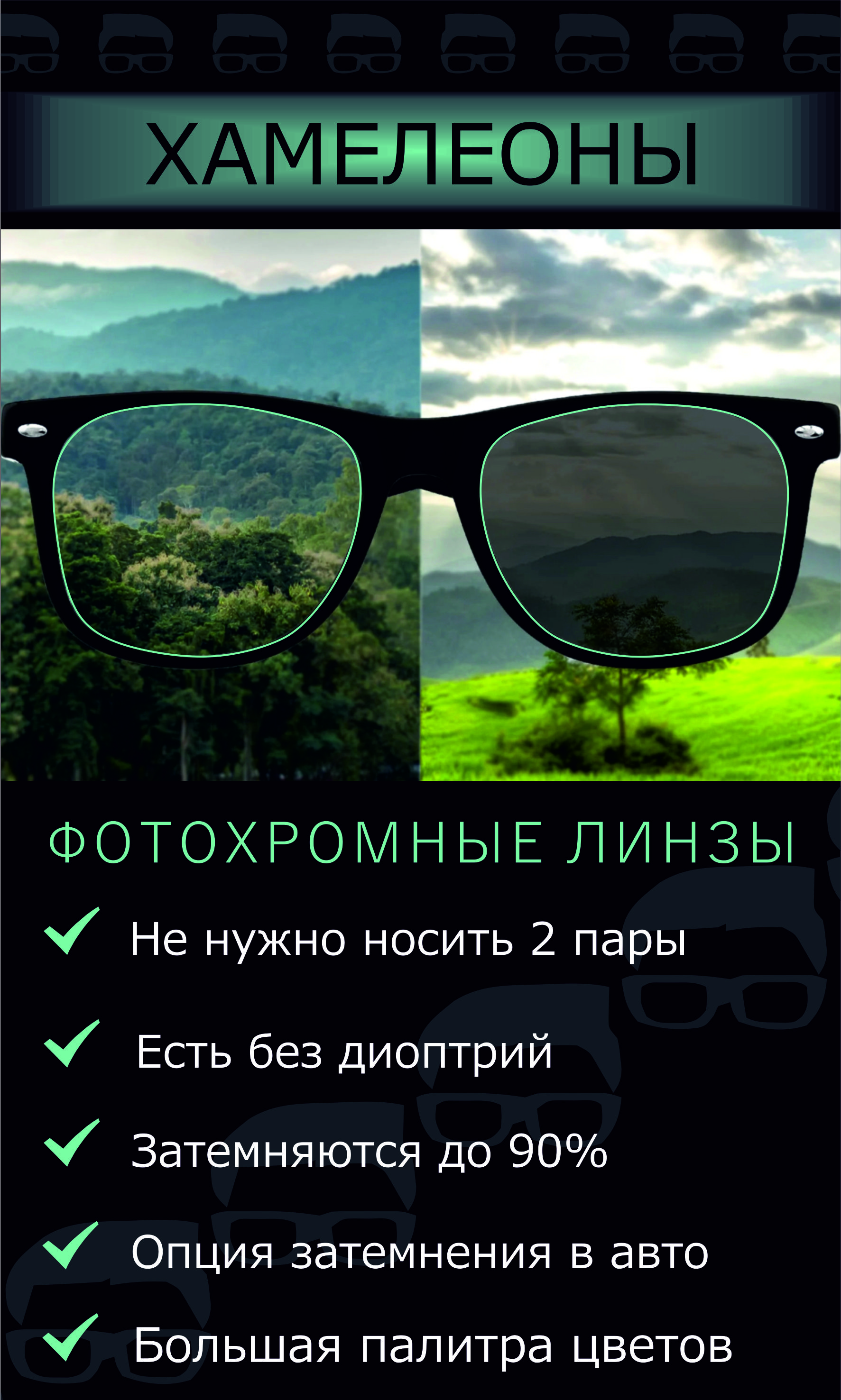 Фотохромные линзы